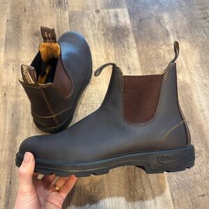 Blundstone Dark Brown Leather Ankle Boots